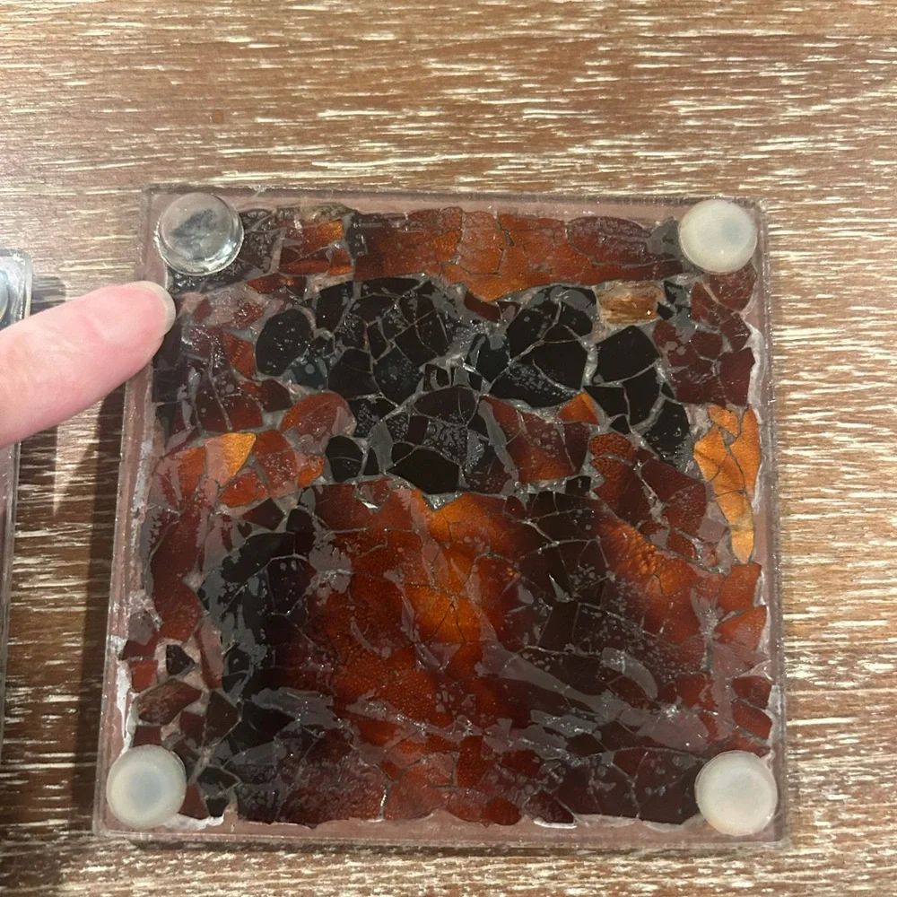 Z Gallerie Mosaic Glass Coasters- 2